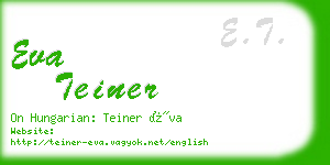 eva teiner business card